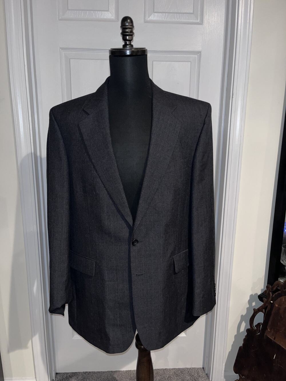 Alexandre London Savile Row Suit Jacket Blazer Sport Coat 44L Made In Portugal